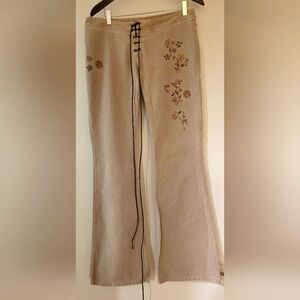 Zara made in Spain low waist beige pants